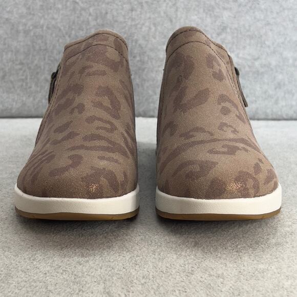 Revere Dublin Leather Zip Up Ankle Sneaker Shoe-Camo Espresso -Women Size 8 *NEW - Picture 4 of 15